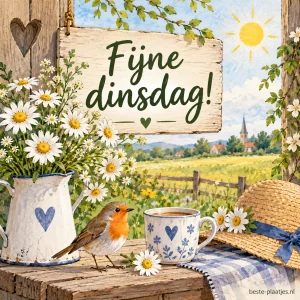 Zonnige madeliefjes en zacht groen brengen pure lentevreugde in de morgen.