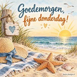 Warme zomerse sfeer met een prachtige zeester op het strand.