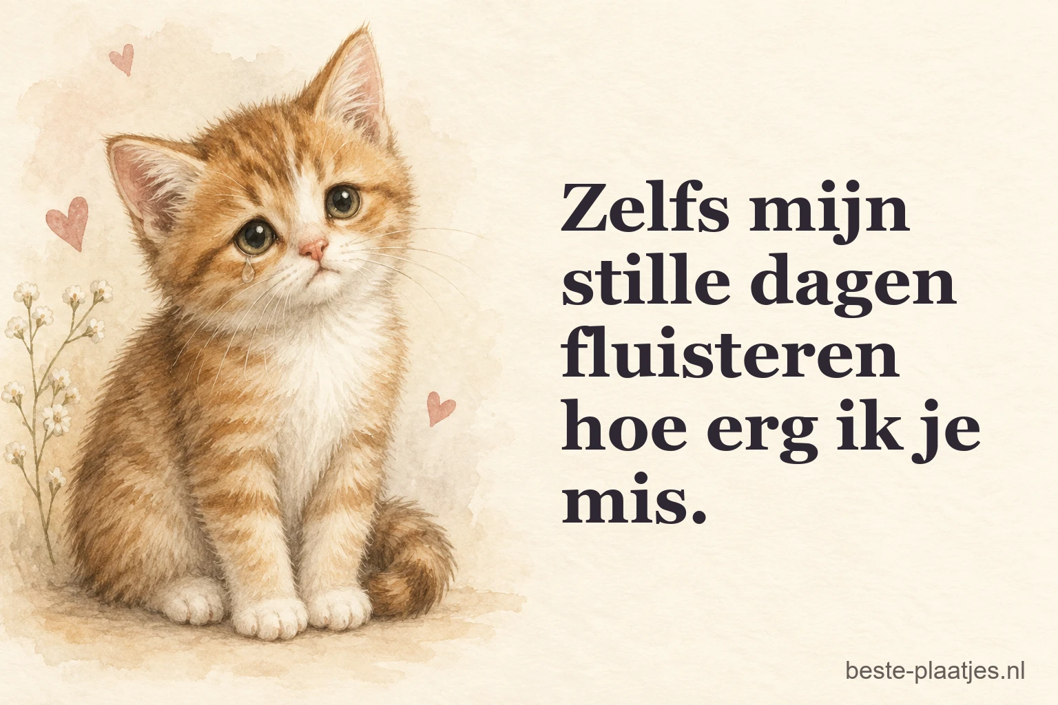 Een jonge rood-witte kat kijkt zacht vanaf licht papier met kleine hartjes. Een jonge rood-witte kat kijkt zacht vanaf licht papier met kleine hartjes.