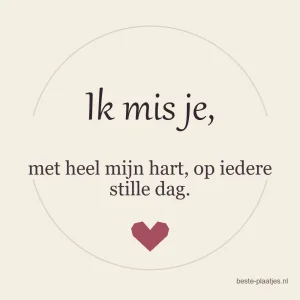 Handgeschreven woorden staan op crèmekleurig papier met een klein rood hart.
