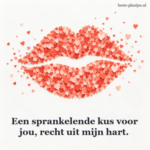 Koraalkleurige lippen en confetti glanzen op licht papier.