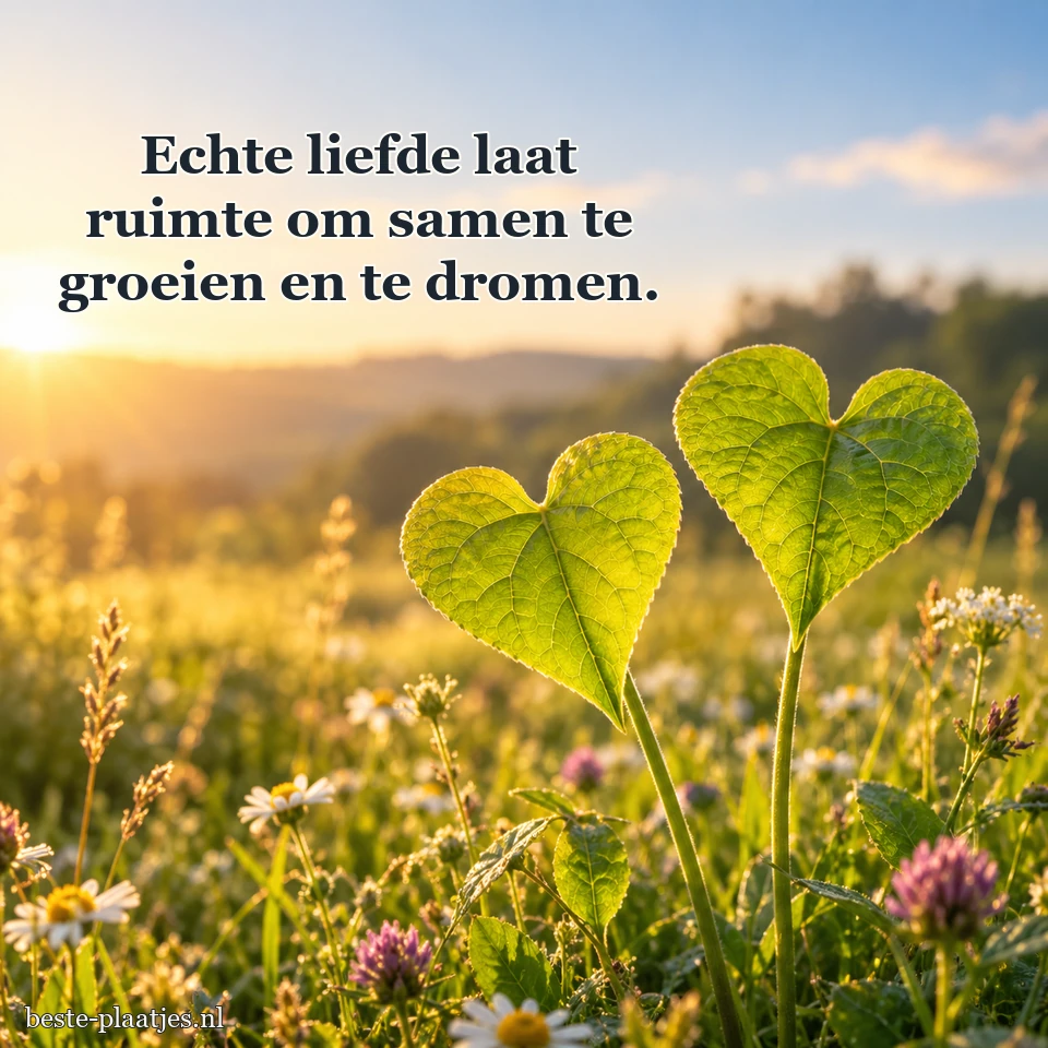 Twee hartvormige bladeren groeien tussen zachte grassen. Twee hartvormige bladeren groeien tussen zachte grassen.