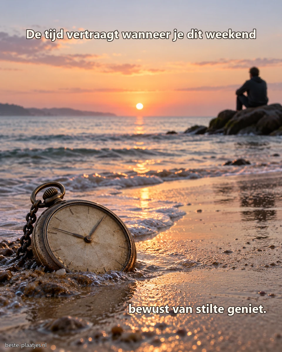 Een verweerd zakhorloge ligt in het zand terwijl iemand naar zee kijkt. Een verweerd zakhorloge ligt in het zand terwijl iemand naar zee kijkt.